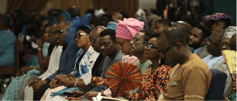 Worshippers during an MFM service